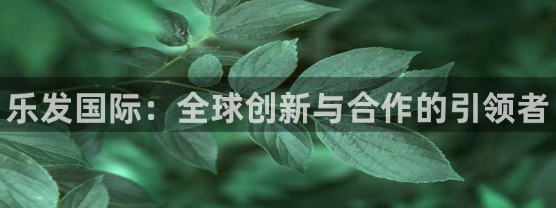 摩登72登录入口：乐发国际：全球创新与合作的引领者