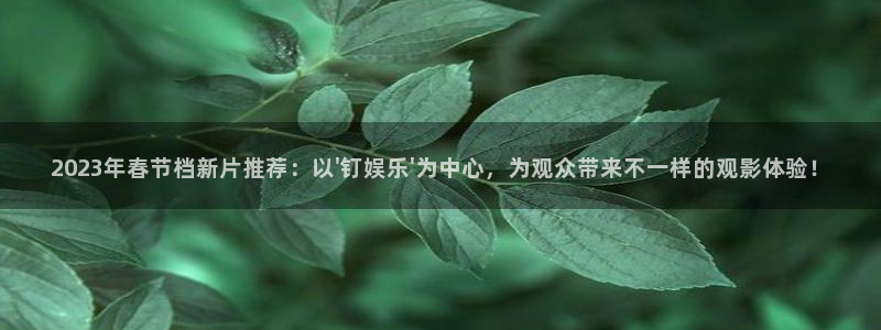 摩登7登录：2023年春节档新片推荐：以\'钉娱乐\'为中心，为观众带来不一样的观影体验！